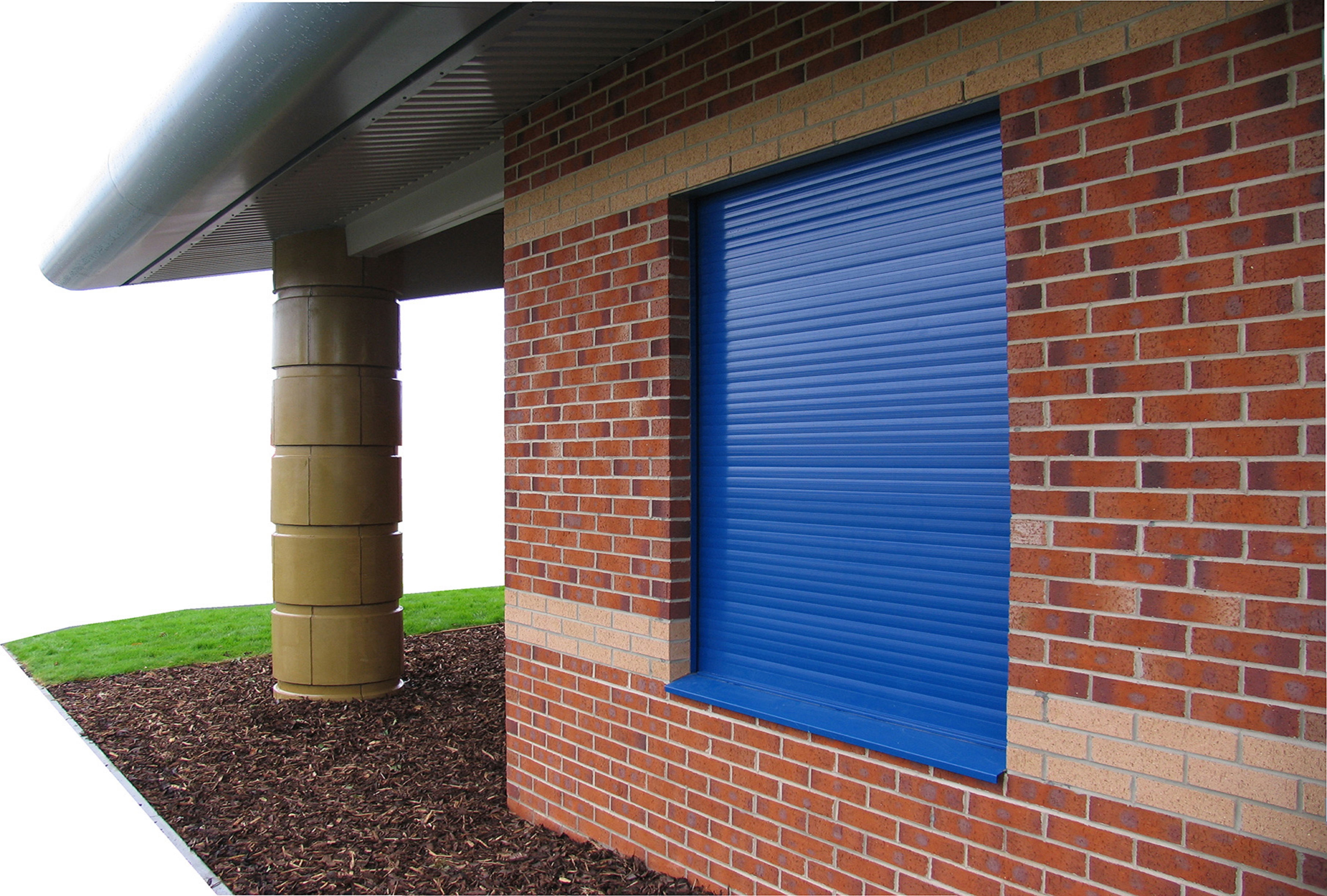 SeceuroShield Lintel Shutter Installed on Community Centre